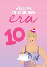 10th Birthday Card for Taylor Swift fan - Welcome to your new Era created by The Cake Thief
