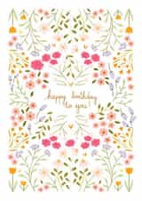 Pretty Birthday Card - Botanical Wildflowers created by Another Please