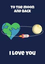 I love you - to the moon a back created by Samantha Casey