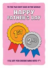 Father's Day card for your two Dads - To the two best Dads in the world. created by Spekle Studio
