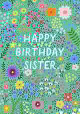 Floral Birthday Card For Sister created by Pear Tree Press