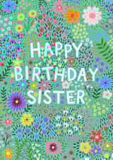 Floral Birthday Card For Sister created by Pear Tree Press