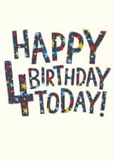 Pretty Birthday Card - 4th Today! created by The Boy and the Bear