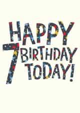 Pretty Birthday Card - 7th Today! created by The Boy and the Bear