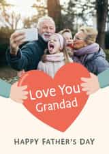 Personalised Father's Day Photo Card created by Macie Dot Doodles - Heartfelt Father's Day Card - Love You Grandad