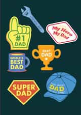 Fathers day badge card created by Jessica Morgan-Helliwell