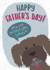 Father's Day Card - From The Dog - Cockapoo - Favourite Furry Sidekick created by Wink Design - Michelle Roberts