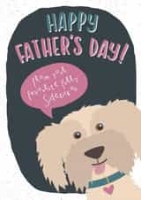 Father's Day Card - From The Dog - Cockapoo - Favourite Sidekick created by Wink Design - Michelle Roberts