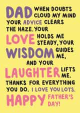 Heartfelt Father's Day Card - Sentimental Words created by @MarcoLooks