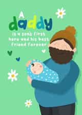 Daddy from son, Father’s Day card created by Sophie Larsson