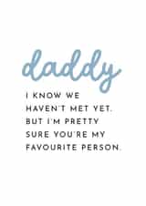 First Father's Day Card - from the bump created by Paper & Wool