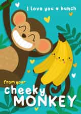 Cute Fathers Day Card - From The Kids - Cheeky Monkey created by Sophie Larsson