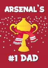 Arsenal’s #1 Dad card - Father's Day Football Card created by Kerrylovescards