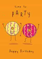 Time To Party - Party Ring Birthday Card created by @Laura Lonsdale Designs