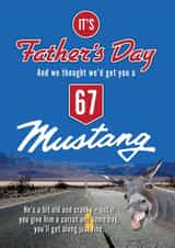 Dad gets a Mustang for Father's Day created by Liverpool Card Studio