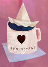 Cute Travel Trip Card - Bon Voyage created by Forget Me Not Illustration