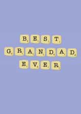 Best Grandad Ever - Scrabble Themed Grandad Birthday Card created by @Laura Lonsdale Designs