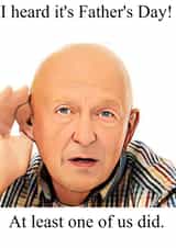 Funny and cheeky father's day card for dad make fun of their age! created by Cardagain