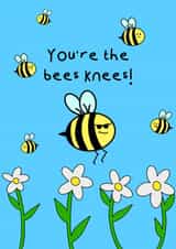Funny Just because card for a special person - bees - created by Esmé Hutchins