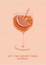 Pretty Aperol Spritz Card created by @doublepea_designs