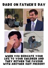 Funny Fathers Day Card - From Dad - The Office created by Pink Peach Cards