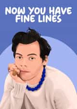 Funny Birthday Card - Fine Lines - Harry Styles created by Pink + Pip