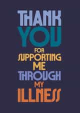Unisex Thank You Card - Supporting Through Illness created by Rebecca Prinn