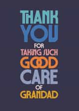 Classic Thank You Card - Taking Care of Grandad created by Rebecca Prinn