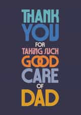 Classic Thank You Card - Taking Care of Dad created by Rebecca Prinn