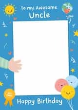 Heartfelt Birthday Card - Drawing of Uncle - From The Kids created by Macie Dot Doodles