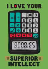 Funny Anniversary Calculator Boobies Card created by Woah there Pickle