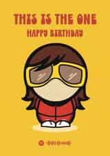 Ian Brown Stone Roses Birthday Card created by Choo Choo