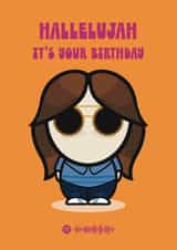 Shaun Ryder Happy Mondays Birthday Card created by Choo Choo