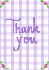 Cute Thank you card created by CurlyLocksCanvasesUK