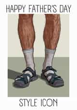 Funny Father's Day Style Icon card. created by Alva O'Loughlin Kennedy