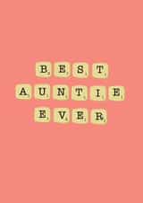 Fun Birthday Card - For Auntie - Scrabble created by @Laura Lonsdale Designs