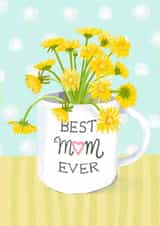 Sweet Mother's day card - dandelions - mug created by Nestbox Studio