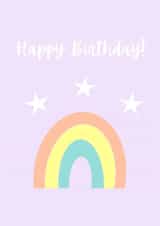 Cheerful Happy Birthday Rainbow! created by Brightapril Art