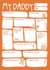 Cute Father's Day Card - My Daddy - Fill In The Blanks - Sentimental Keepsake created by Bow & Bell
