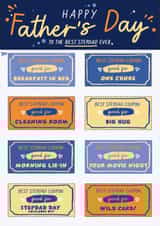 Heartfelt Father's Day Card - For Step Dad - Coupon Card created by Foggish