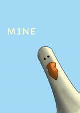 Disney inspired mine card from finding nemo - bird - mine created by Artzen Island