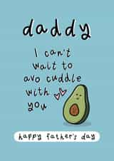 Cute Father’s Day Card - For Daddy To Be - Avocado Pun created by Muses & May 