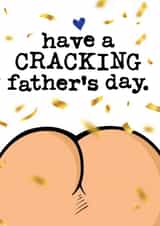 Funny Father's Day Card - Bum Pun - Cracking Day created by Mrs Best Paper Co.