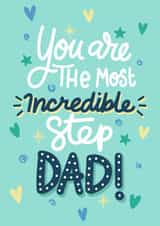 Classic Father's Day Card - For Step Dad - Sentimental created by Kamiya Chirodian