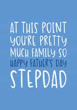 Cute Father's Day Card - For Stepdad - Pretty Much Family created by Brogan Thomas