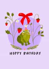 Cute Birthday Card - Frog Pun created by Rachael Powick