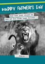 Funny Father's Day Card - Stood On The Kids Toys and Lego... Again! created by Quitting Hollywood