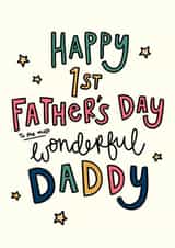 Cute First Father's Day Card For Daddy created by Oops a doodle