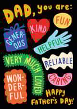 Bright Father's Day card for a Dad who is everything and more! created by Sarah-Anne Brown