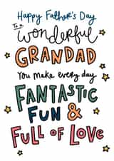 Cute Father’s Day Card For Grandad created by Oops a doodle
